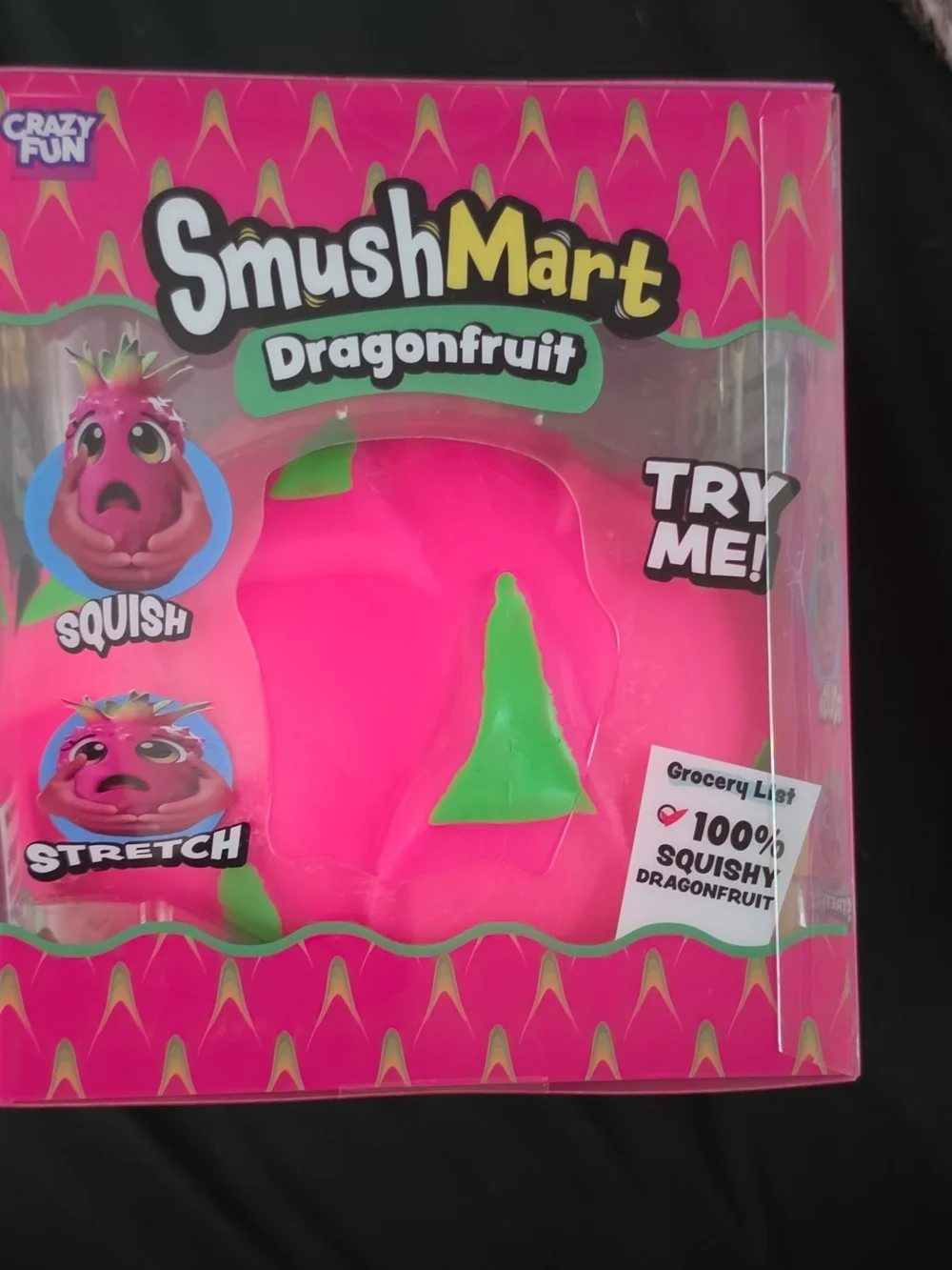 SmushMart Dragonfruit Squishy Toy - Pink/Green